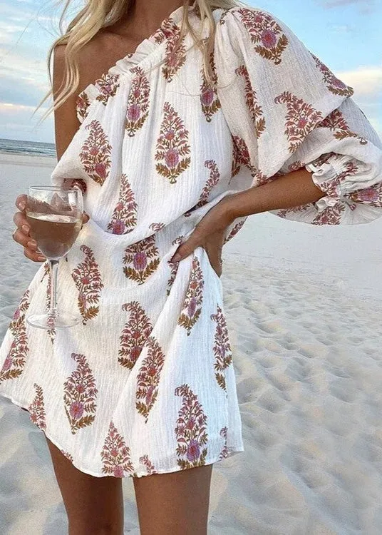 Robe d'été décontractée à une épaule