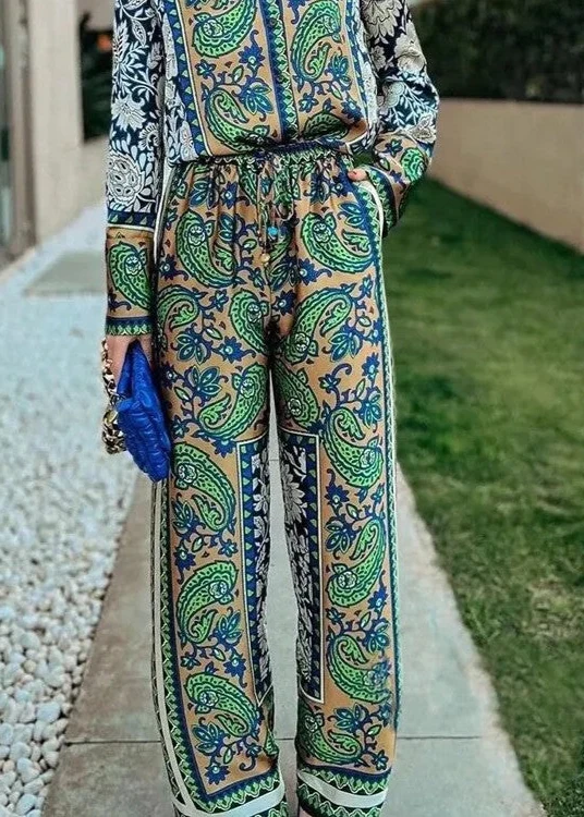 Pantalon Vintage Vert