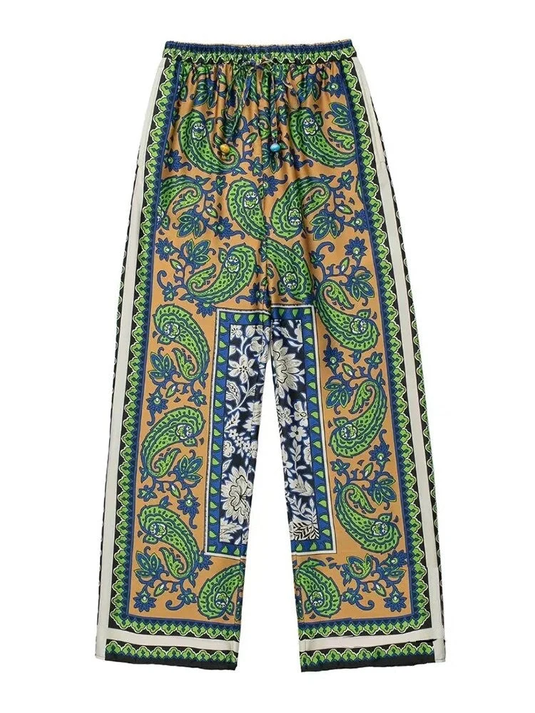 Pantalon Vintage Vert