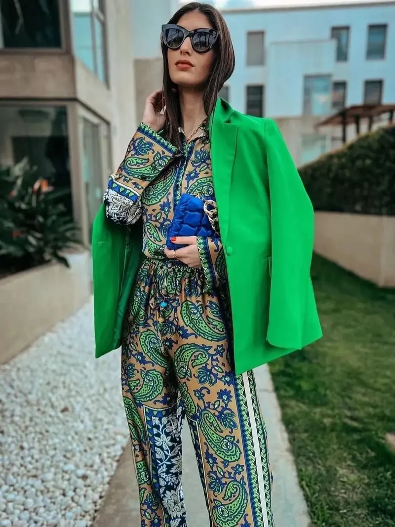 Ensemble Vintage Vert