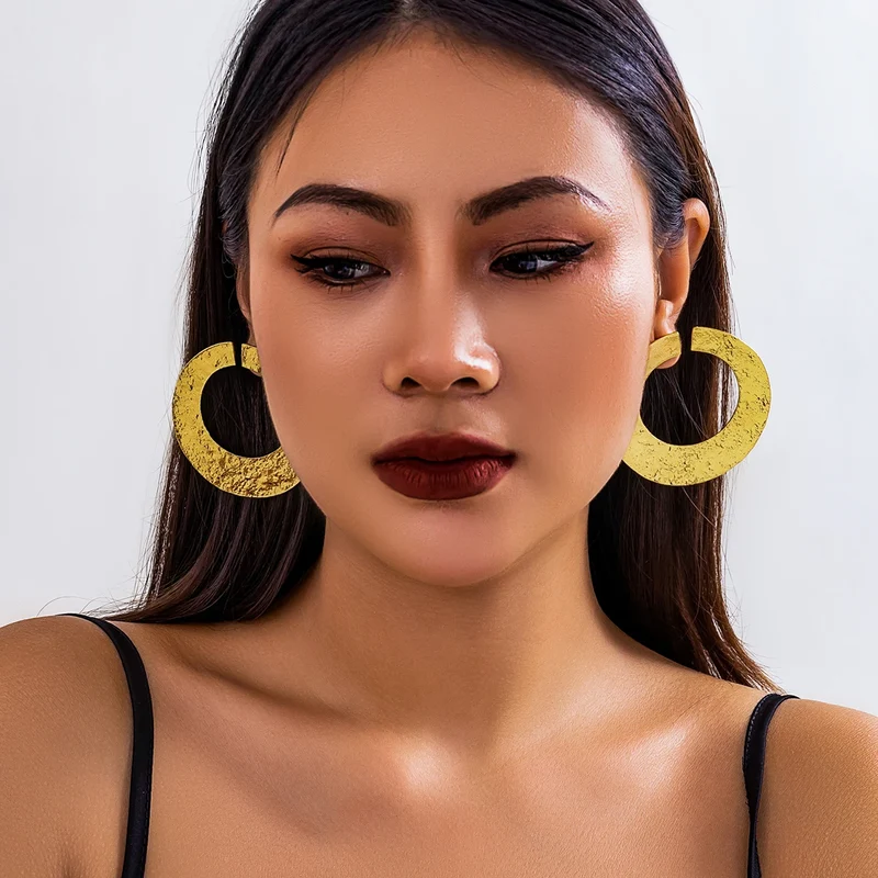 Boucles d'oreille Rond Oversize