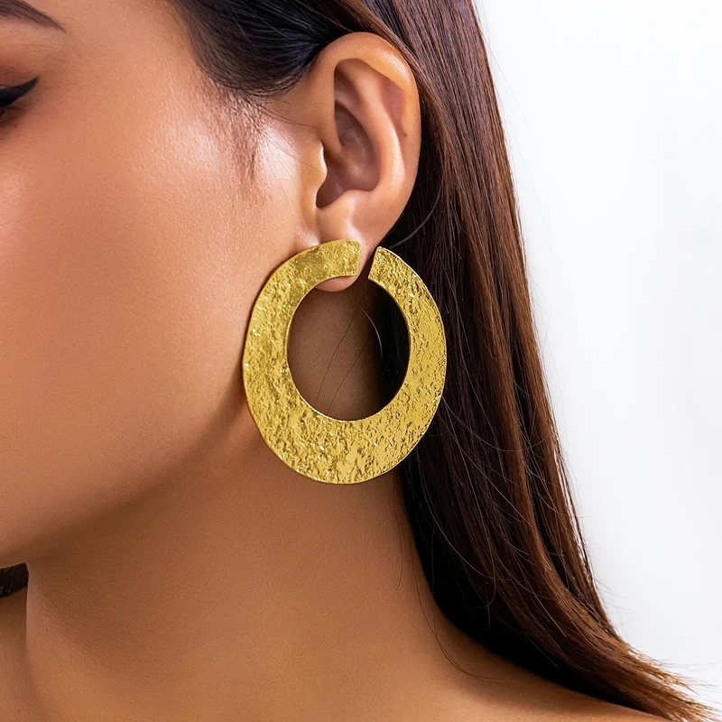 Boucles d'oreille Rond Oversize