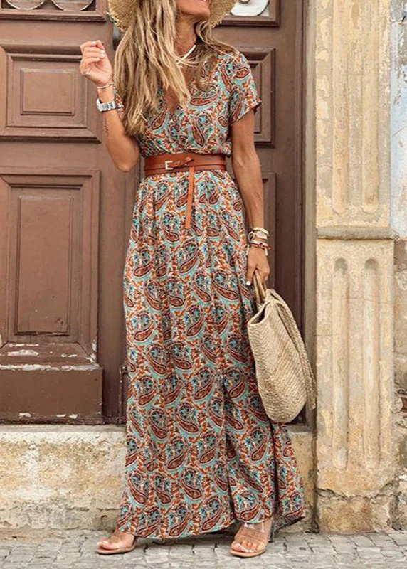 Robe Bohème Longue Fleurie Vintage