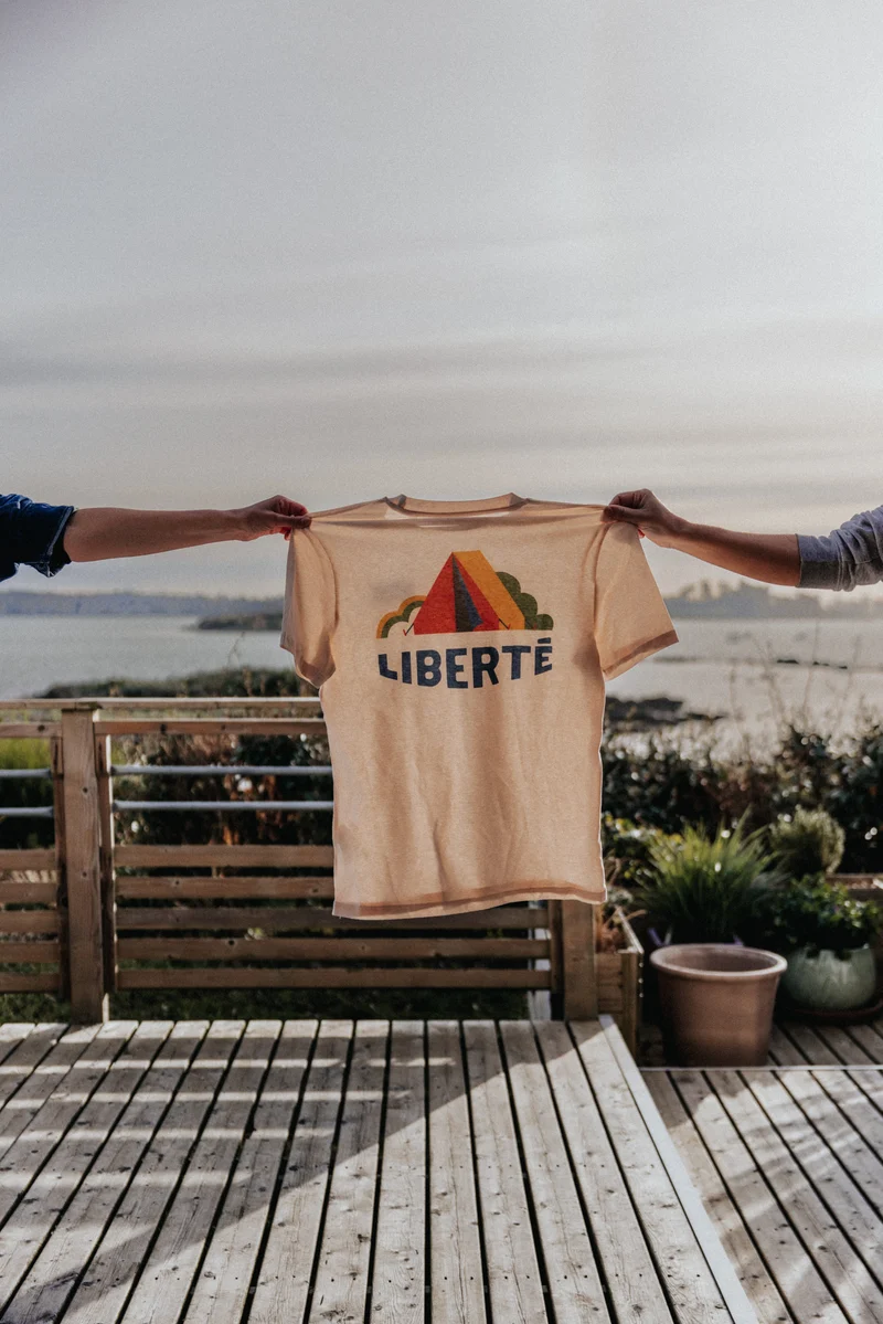 Tee-shirt Camping Liberté