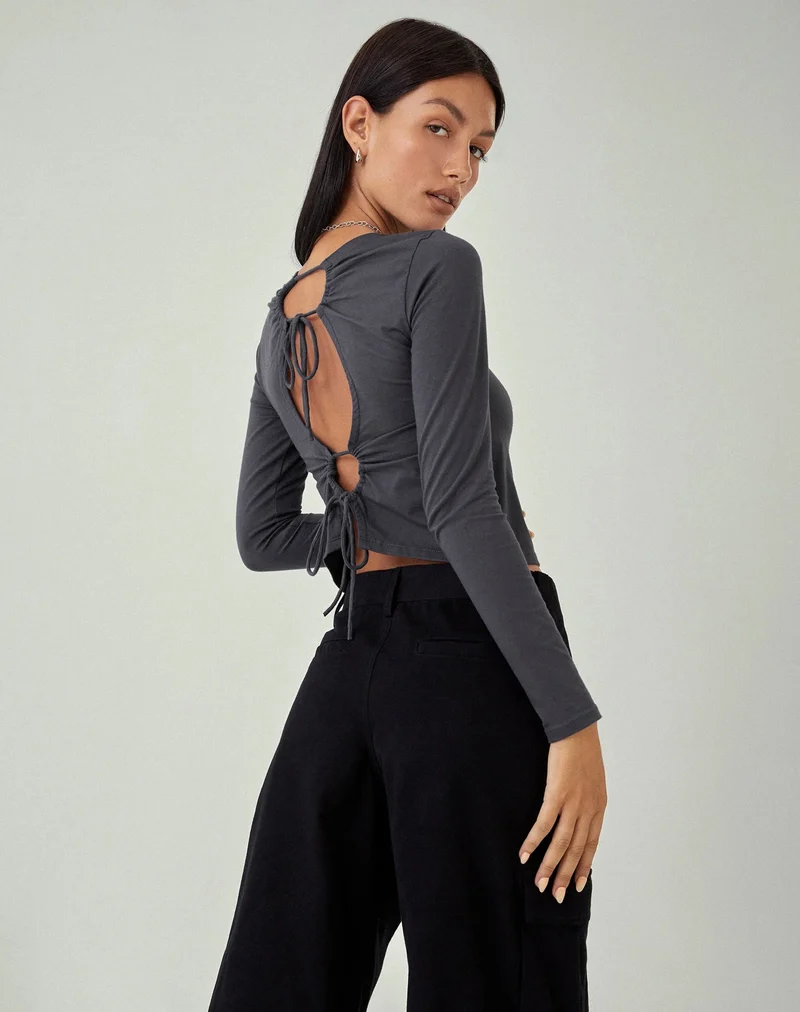 Suratmi Long Sleeve Top in Ocean Storm