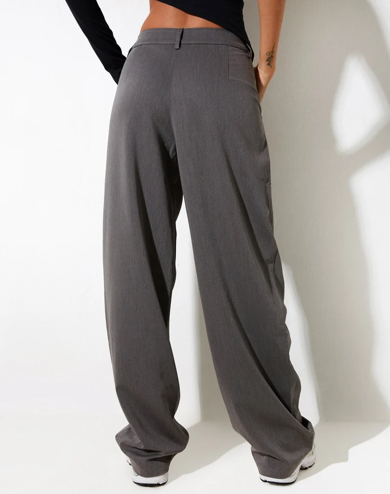 Pantalon à jambes larges Sakaria, Tailoring Charcoal