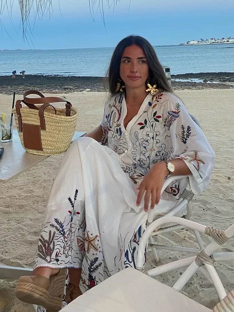 Ensemble bohème blouse et jupe