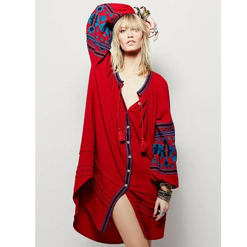 Robe rétro rouge