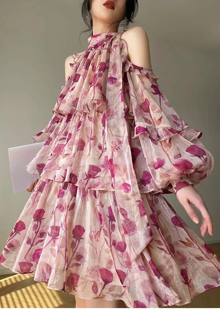 Robe en mousseline fleurie