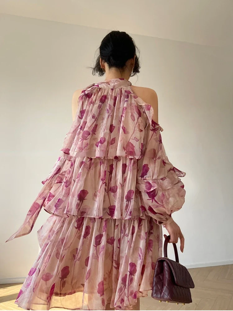 Robe en mousseline fleurie