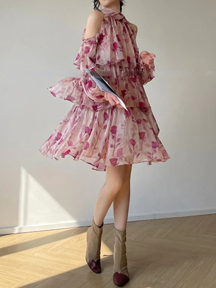Robe en mousseline fleurie