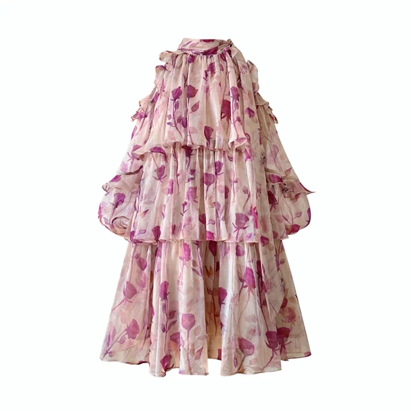 Robe en mousseline fleurie