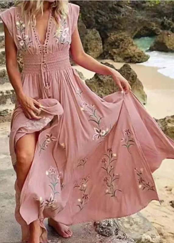Robe retro rose