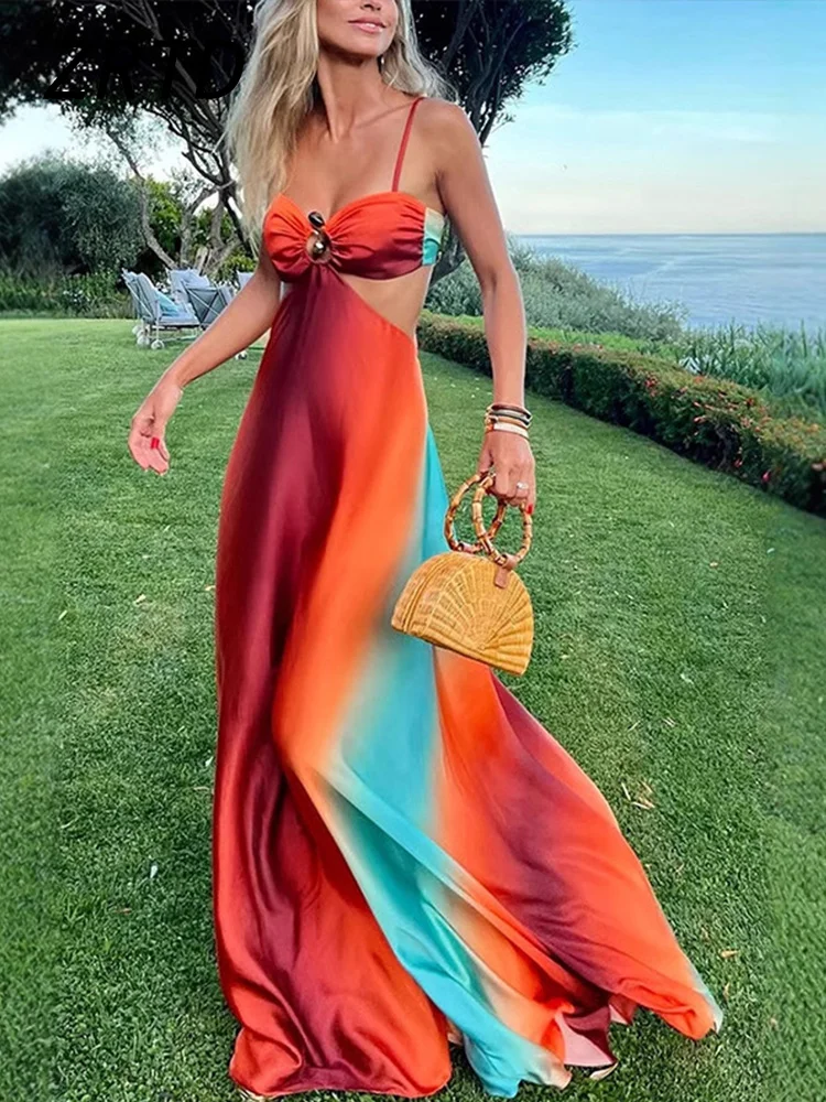 Robe terracotta style plage