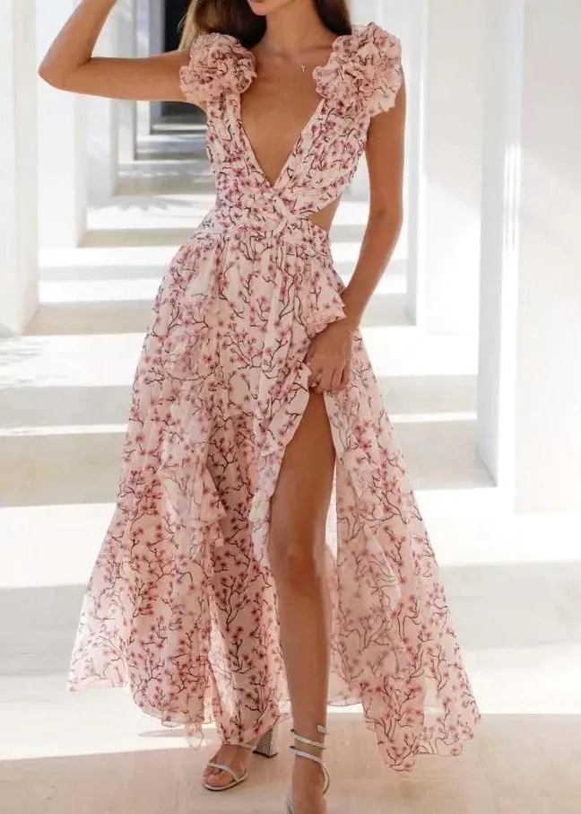 Robe longue vintage chic