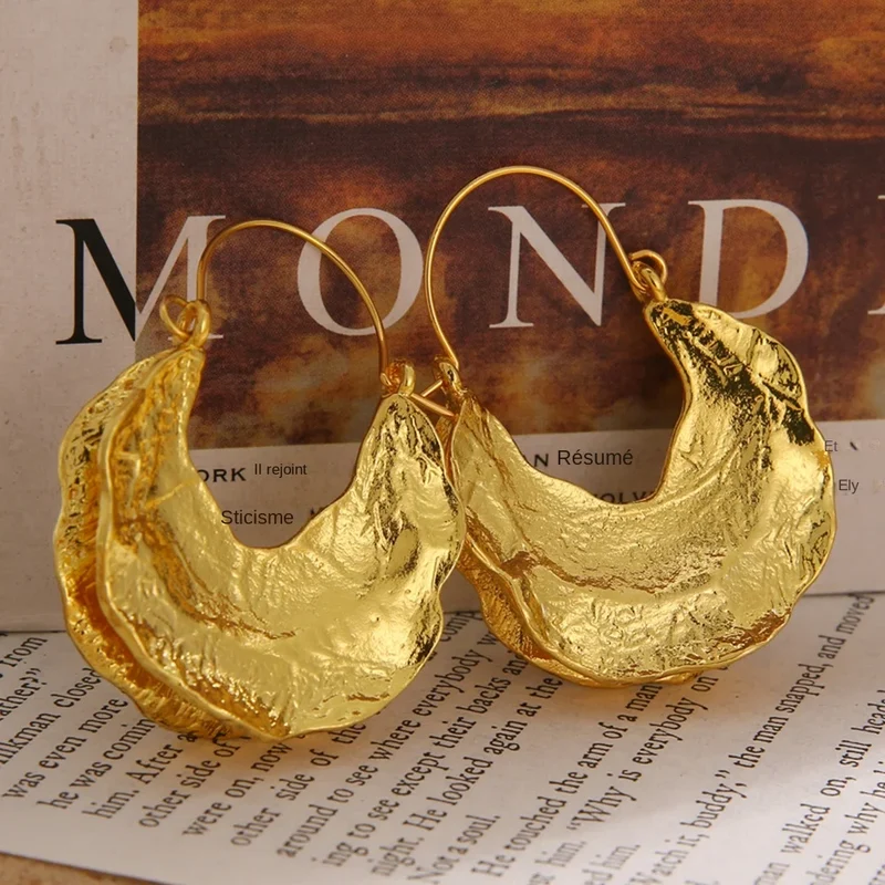 Boucles d'oreilles feuilles or