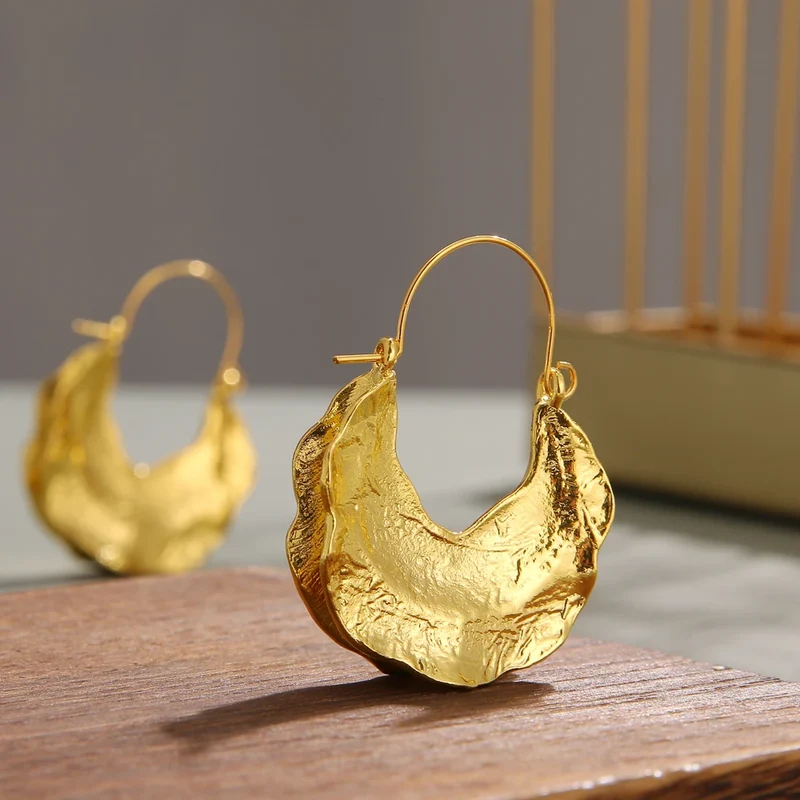 Boucles d'oreilles feuilles or