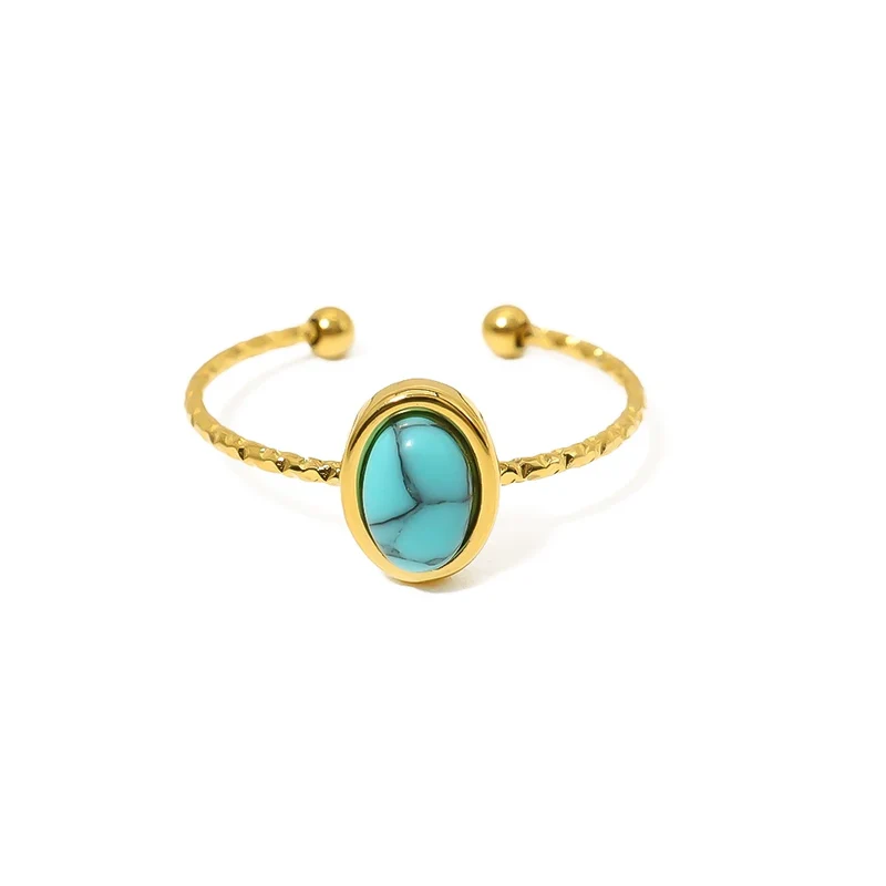 Bague Turquoise Pierre Naturelle