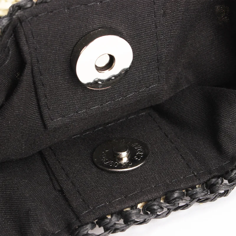 Tote Bag Noir et Blanc Tissage