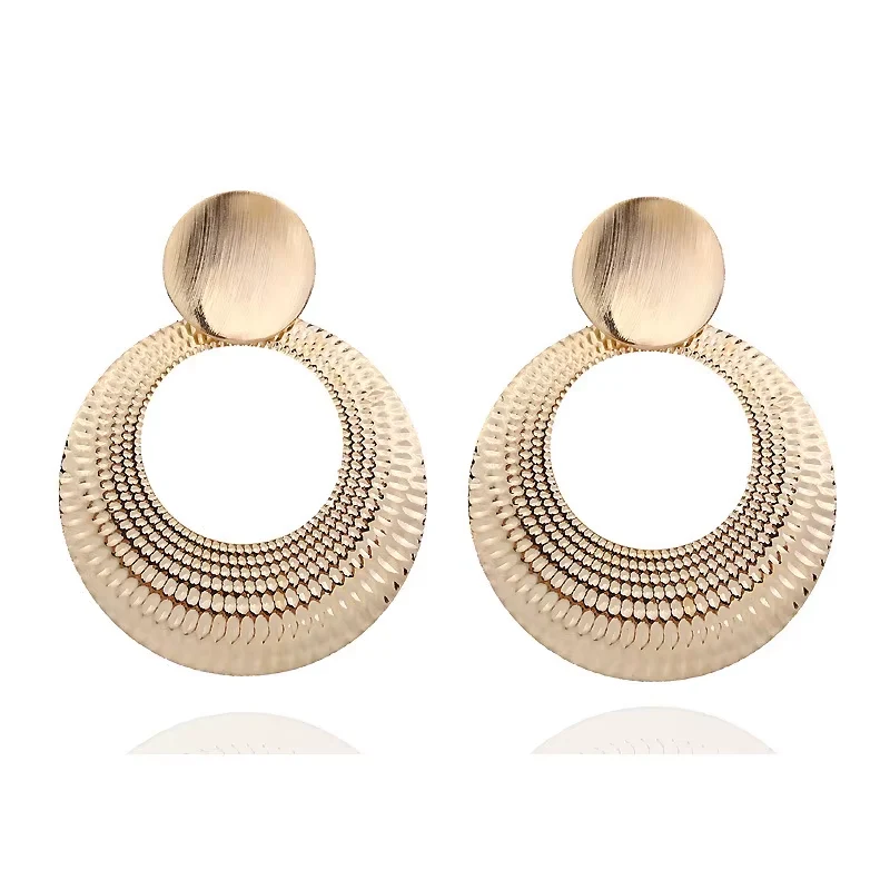 Boucles d'Oreilles Géométriques Rondes