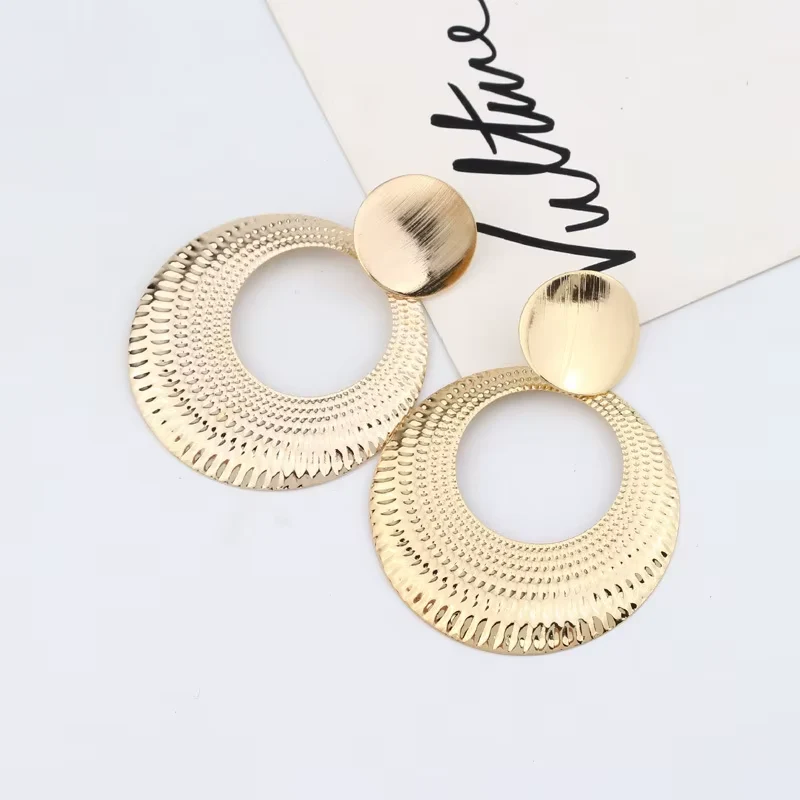 Boucles d'Oreilles Géométriques Rondes