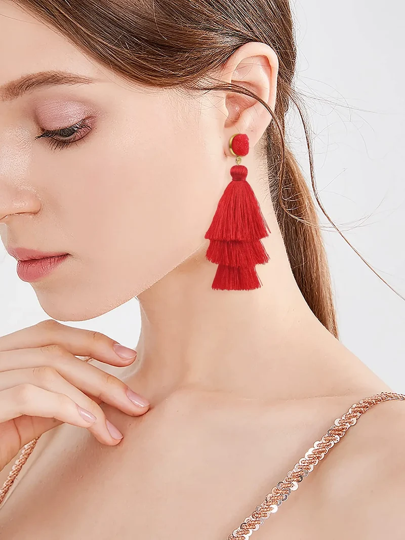 Boucles d'oreilles femme Pompons