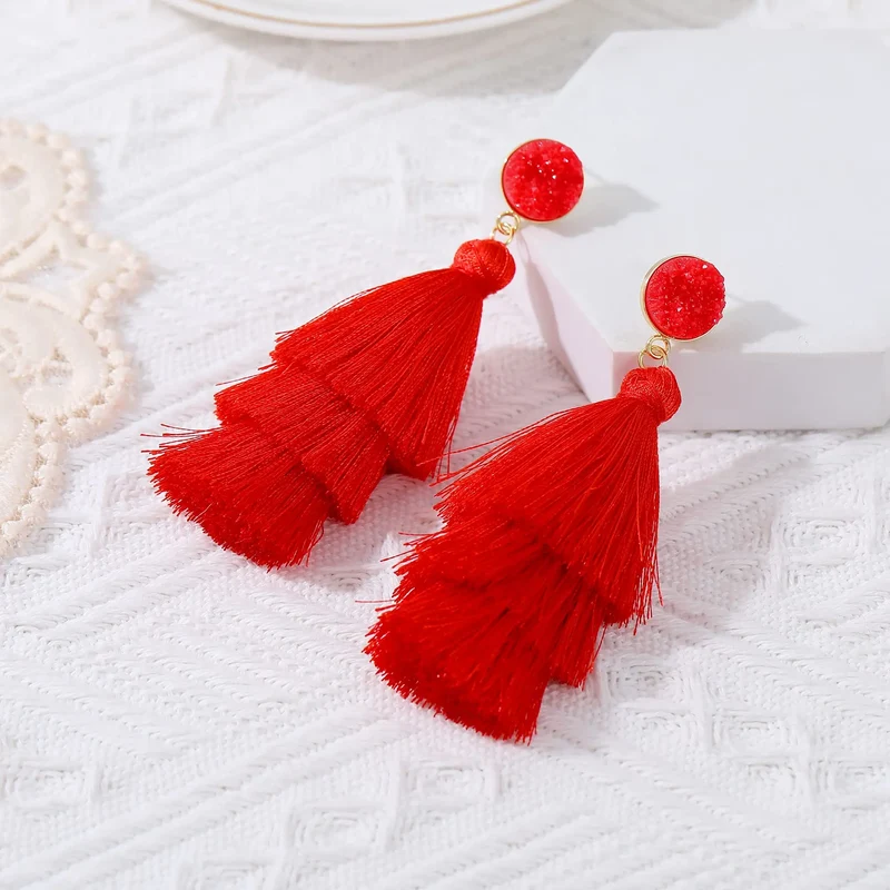 Boucles d'oreilles femme Pompons