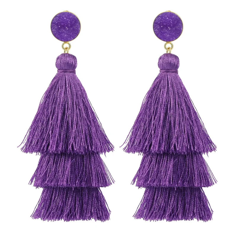Boucles d'oreilles femme Pompons