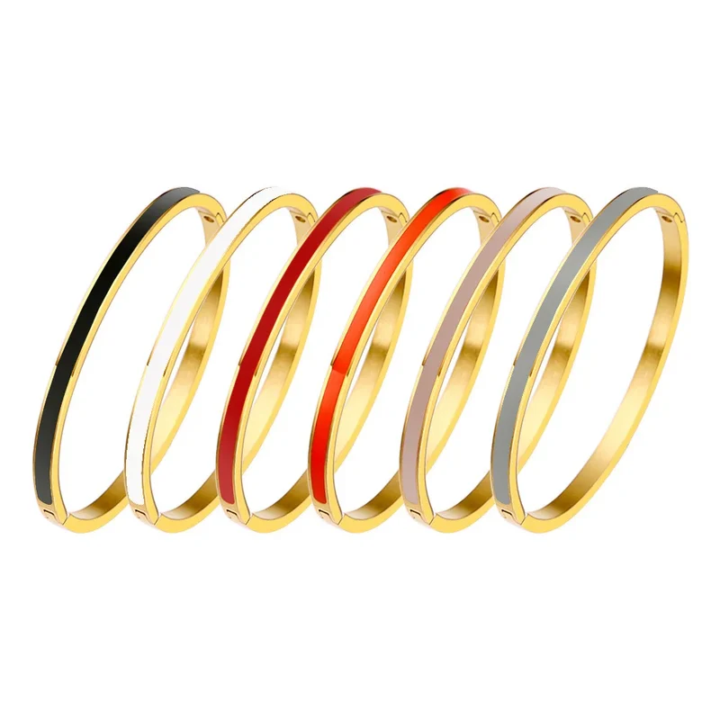 Bracelet doré plaqué en couleur