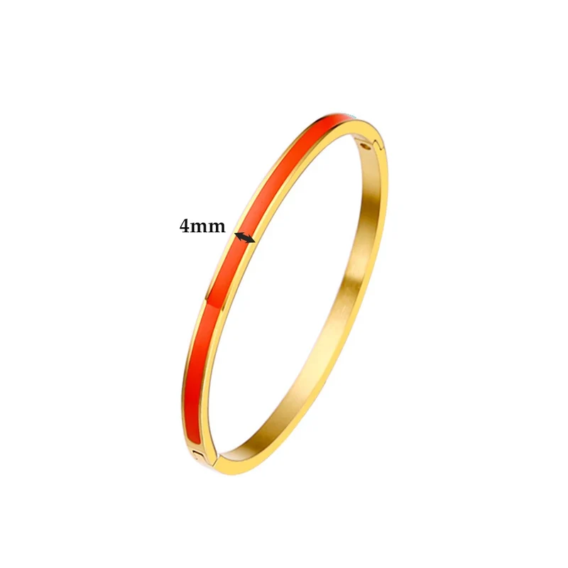 Bracelet doré plaqué en couleur