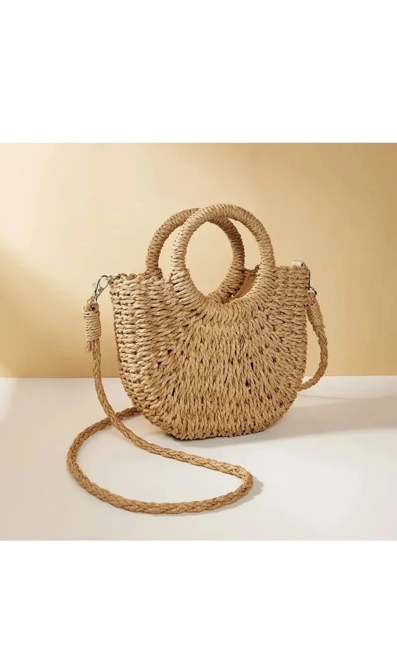 Sac bohème tressé de plage