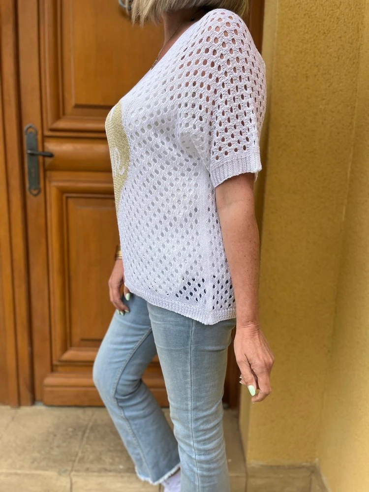 Pull ajouré Love