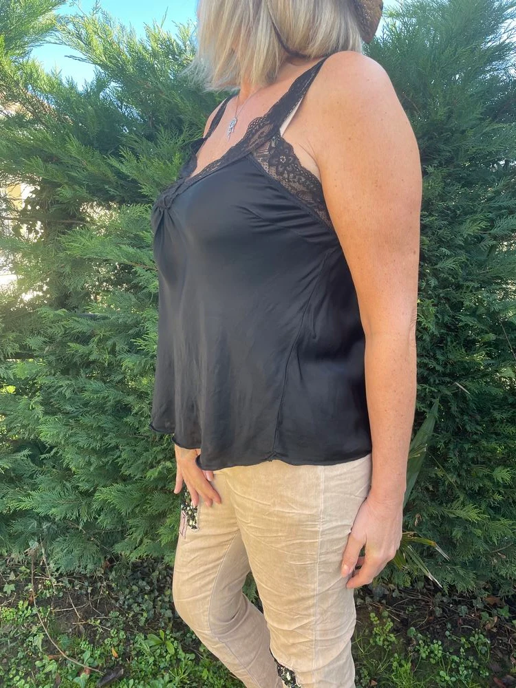 Top fluide Massimo noir