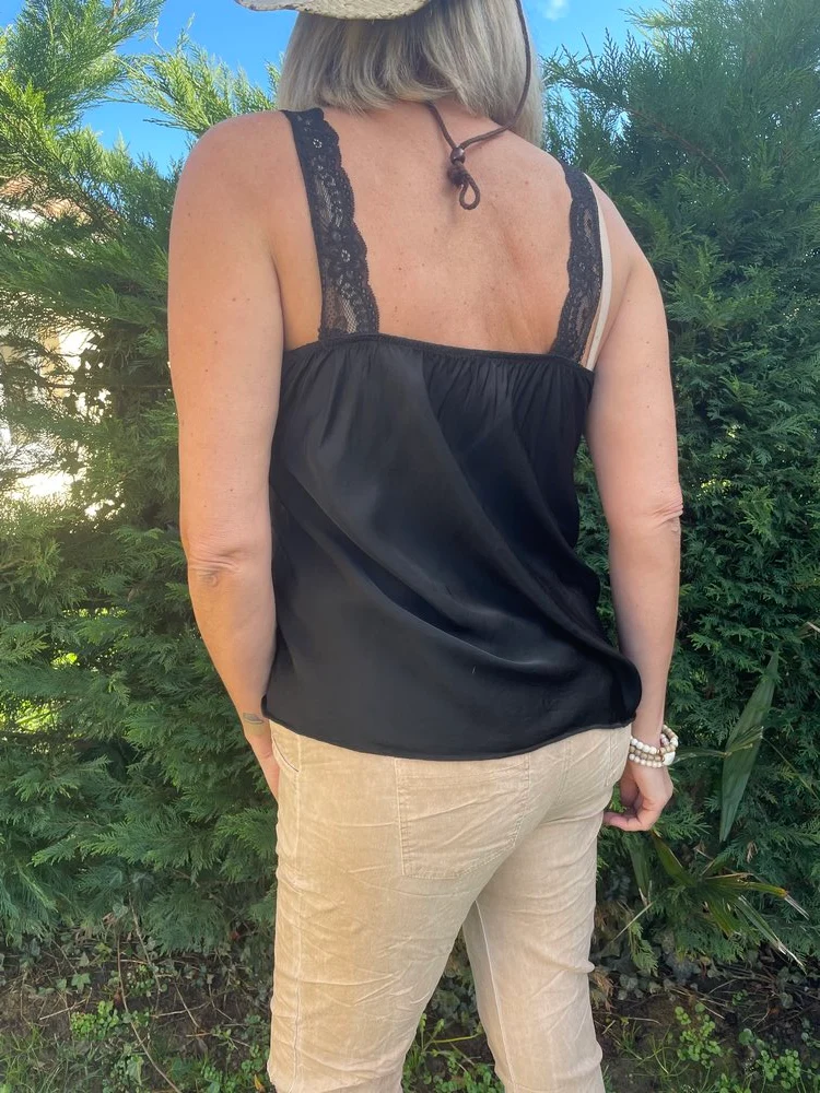 Top fluide Massimo noir