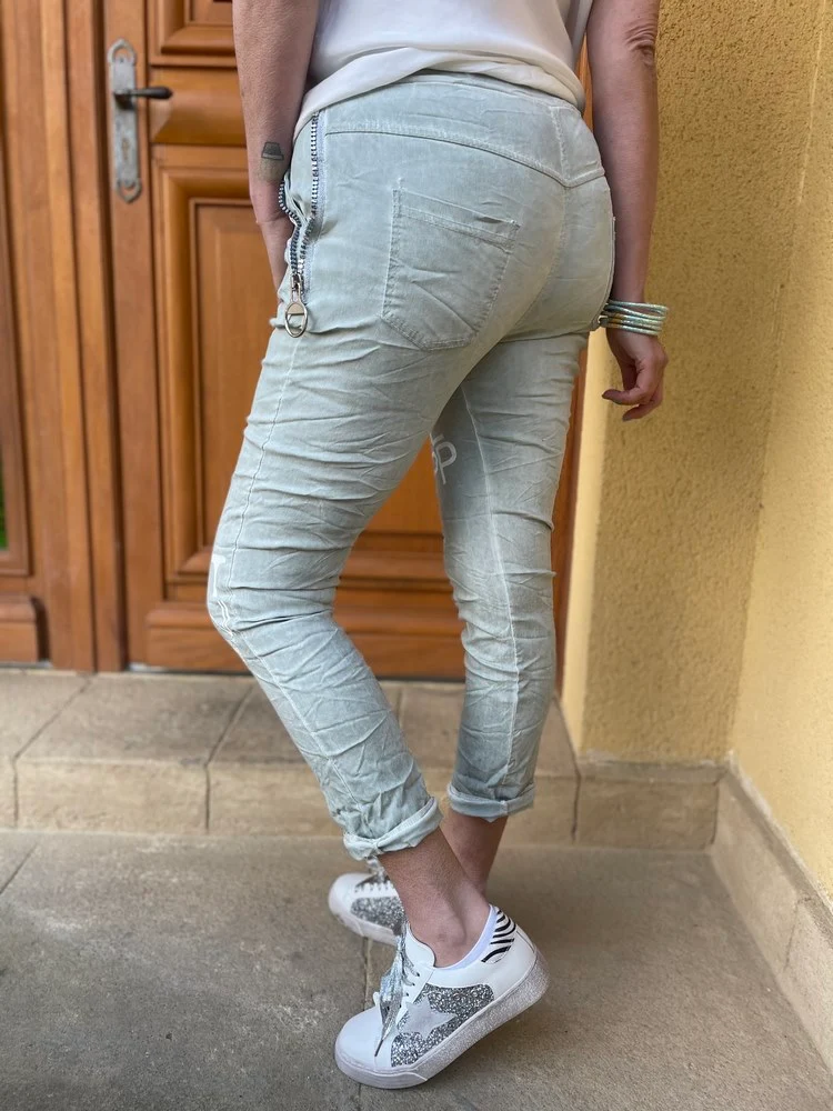 Pantalon How find love tilleul