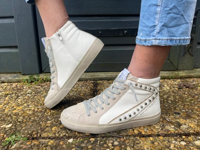 Baskets montantes Emma blanches