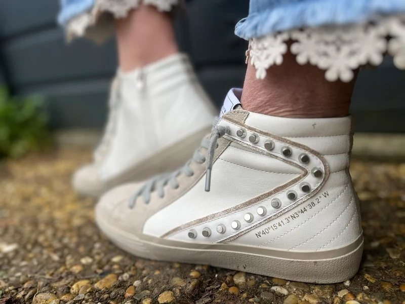 Baskets montantes Emma blanches