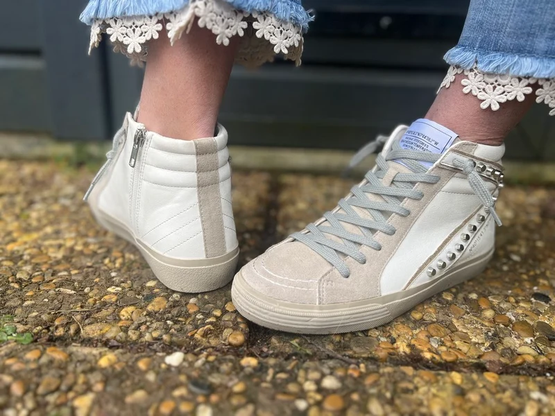 Baskets montantes Emma blanches