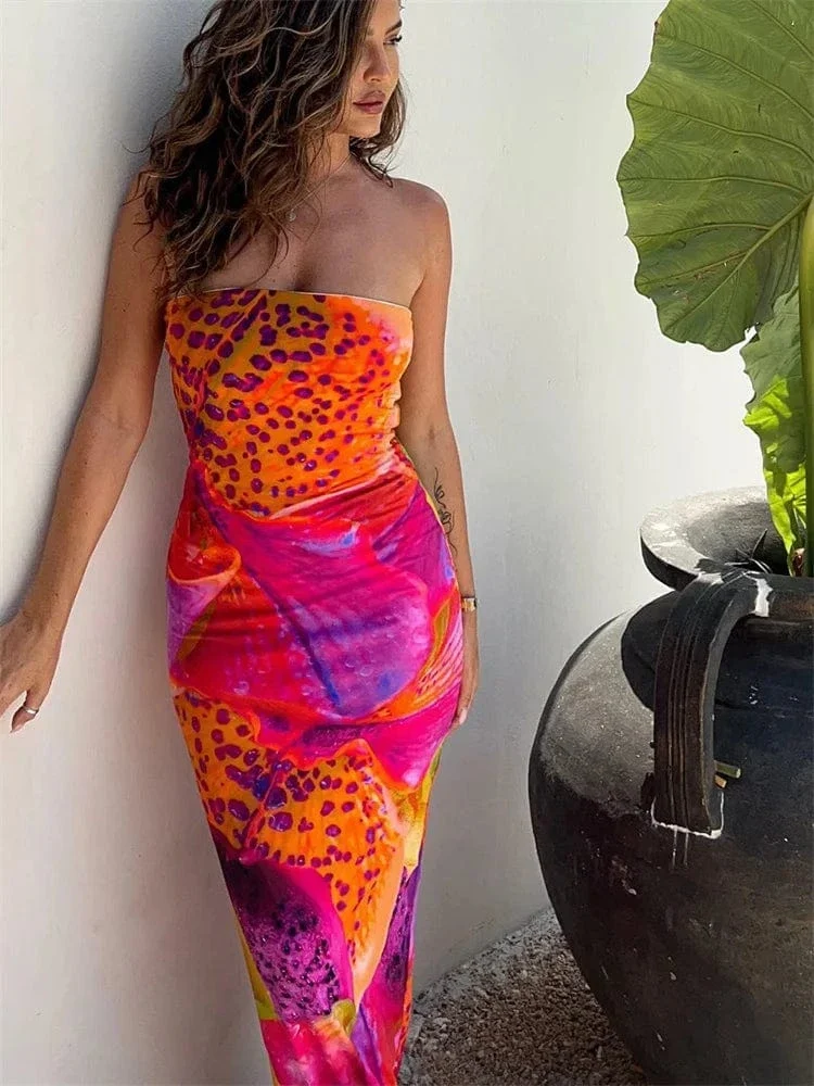 Robe de cocktail sexy longue épaules dénudées