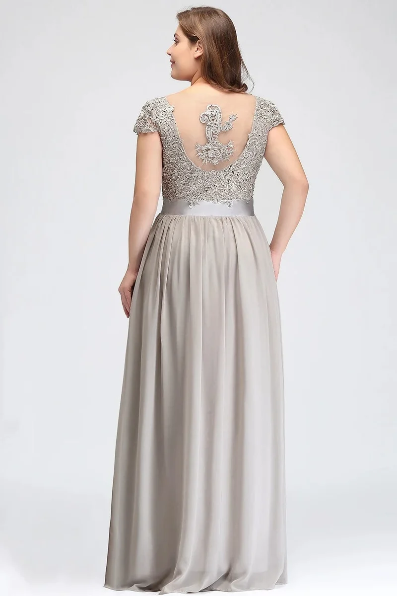 Robe de soirée longue haut en dentelle