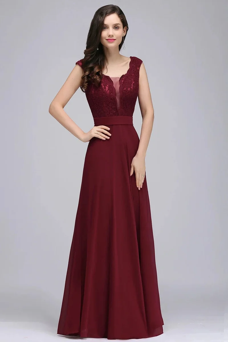 Robe demoiselle d'honneur longue chic