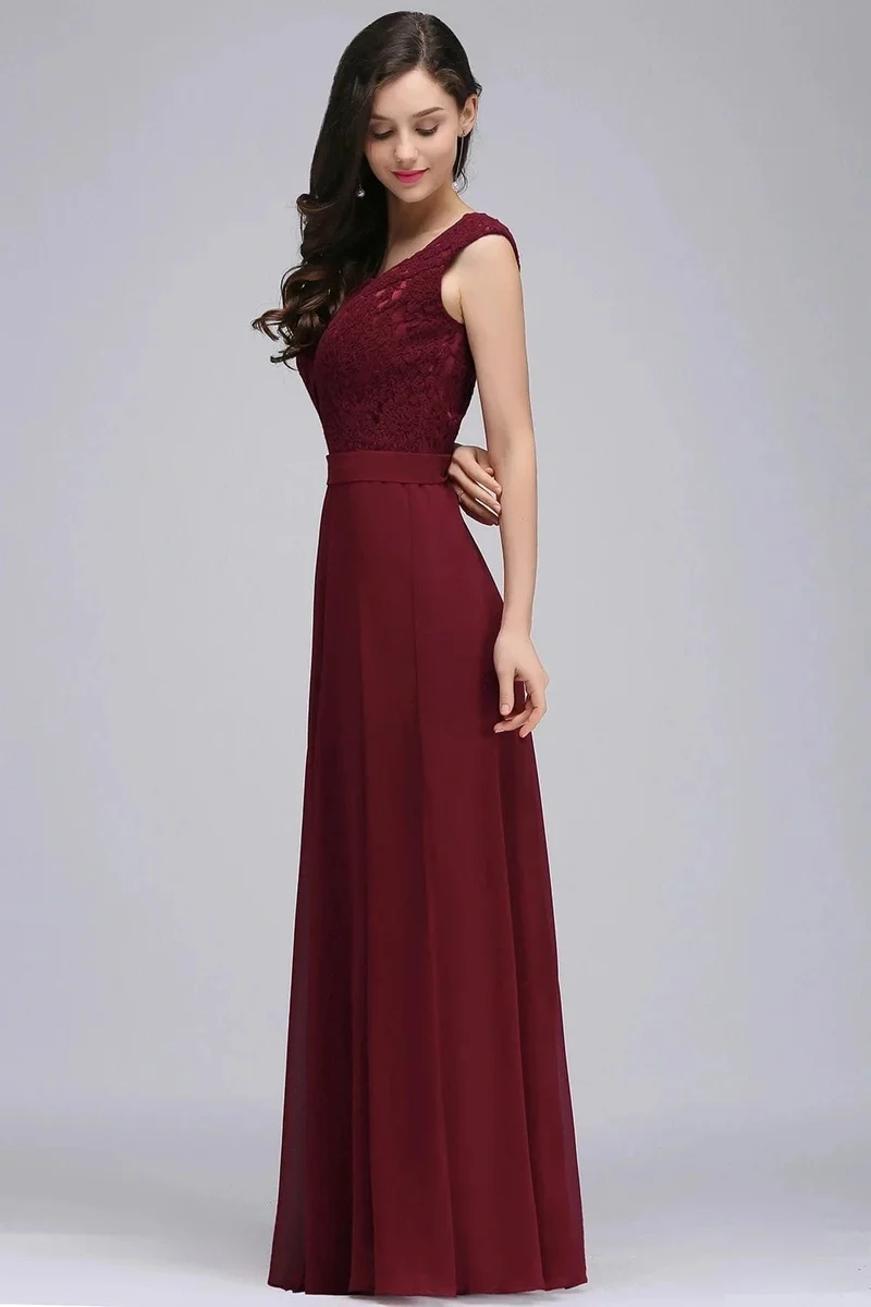 Robe demoiselle d'honneur longue chic