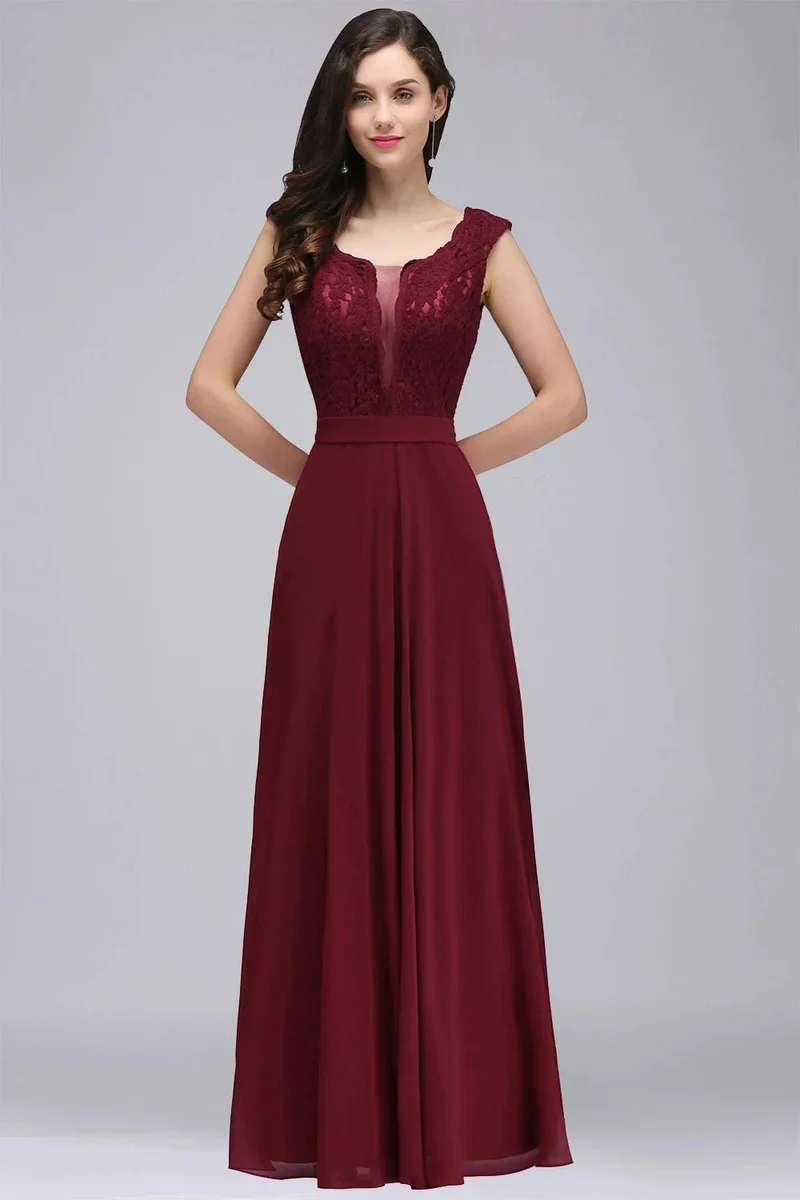 Robe demoiselle d'honneur longue chic
