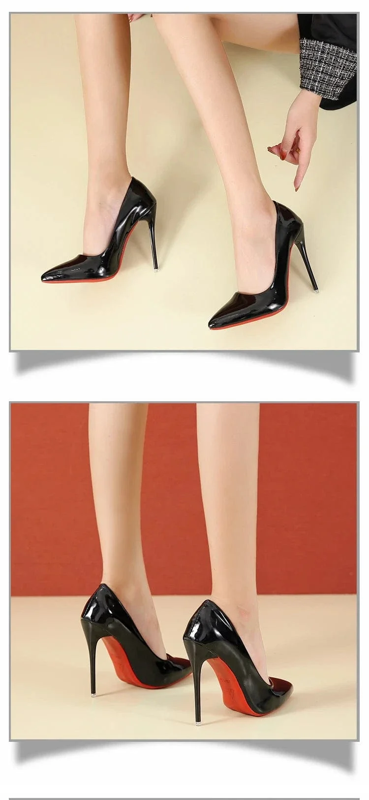 Talons aiguilles noires