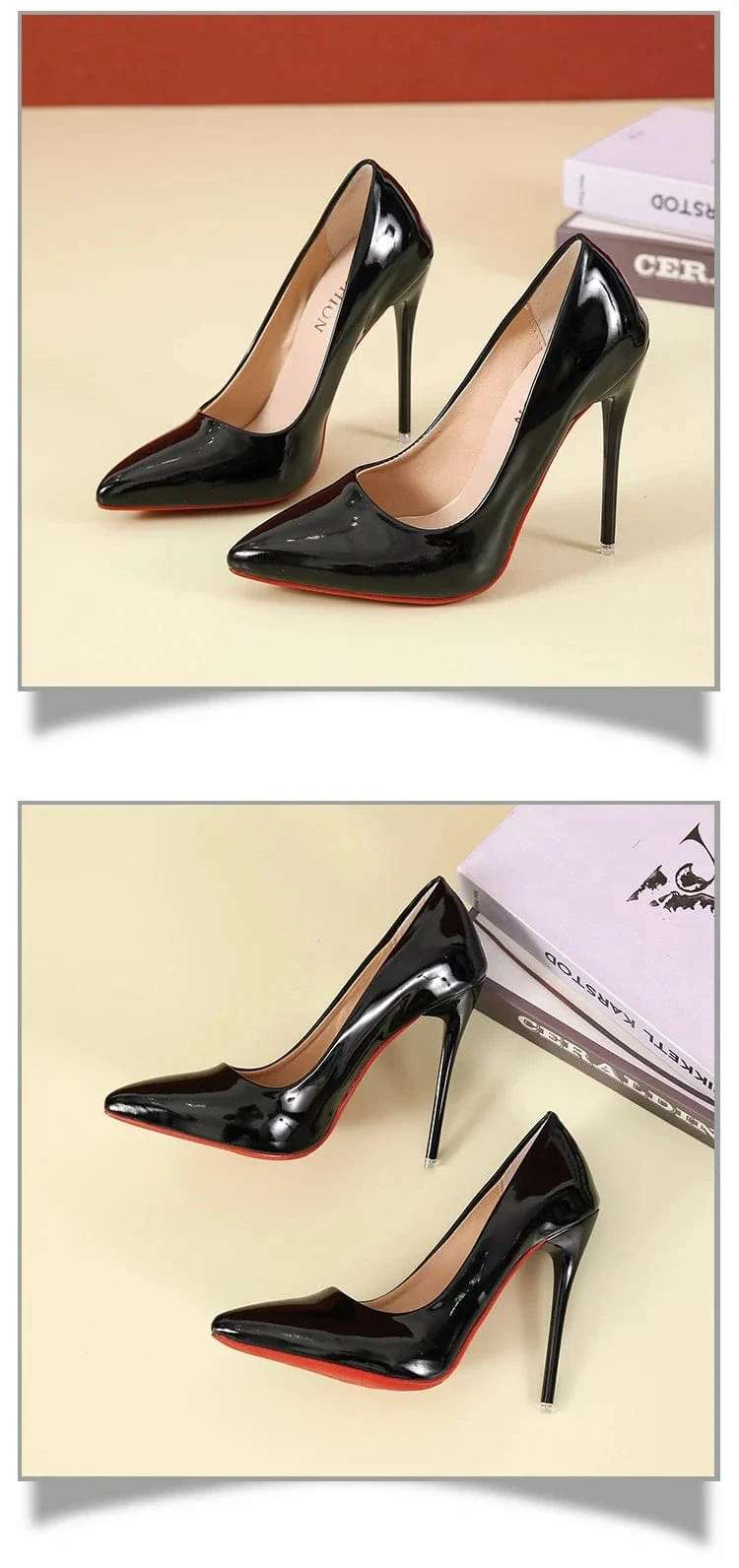 Talons aiguilles noires