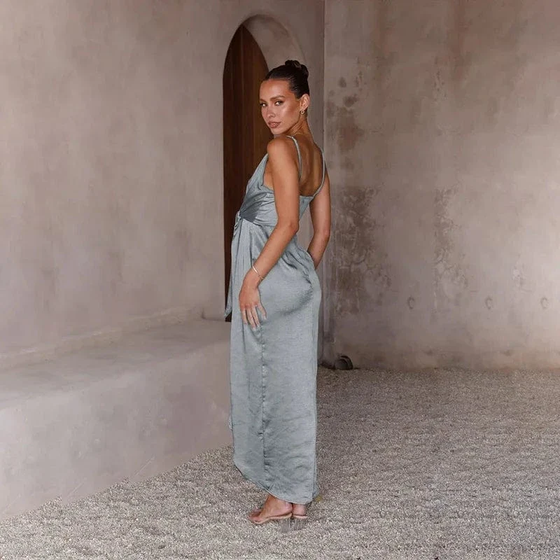 Robe invitée de mariage satinée