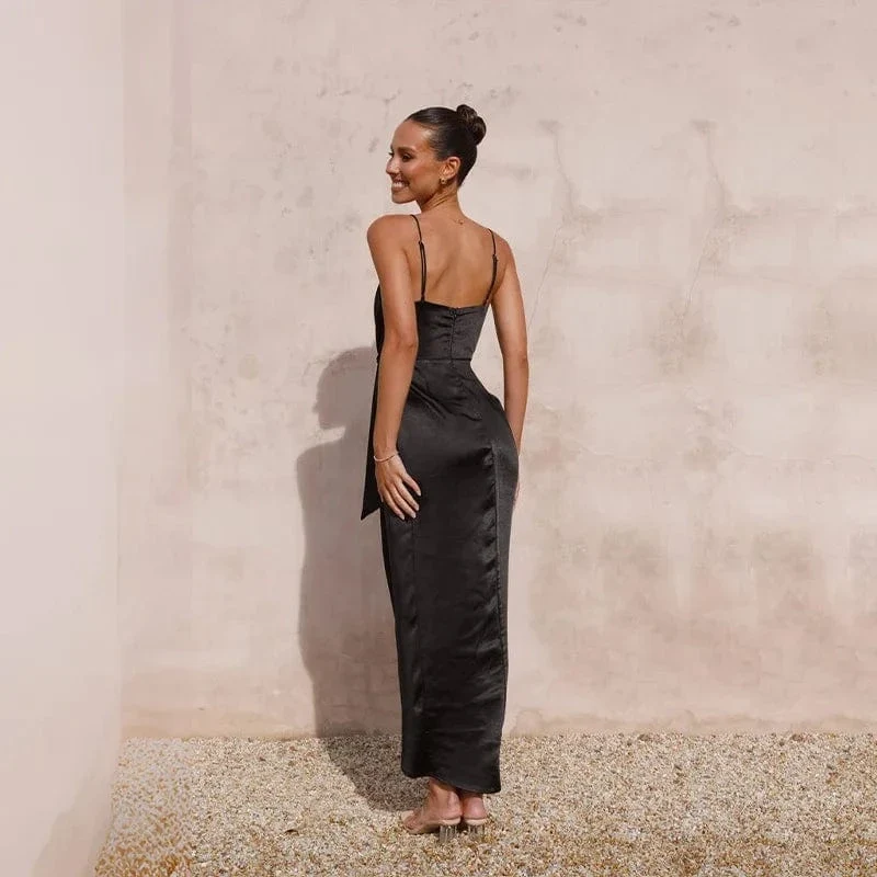 Robe invitée de mariage satinée