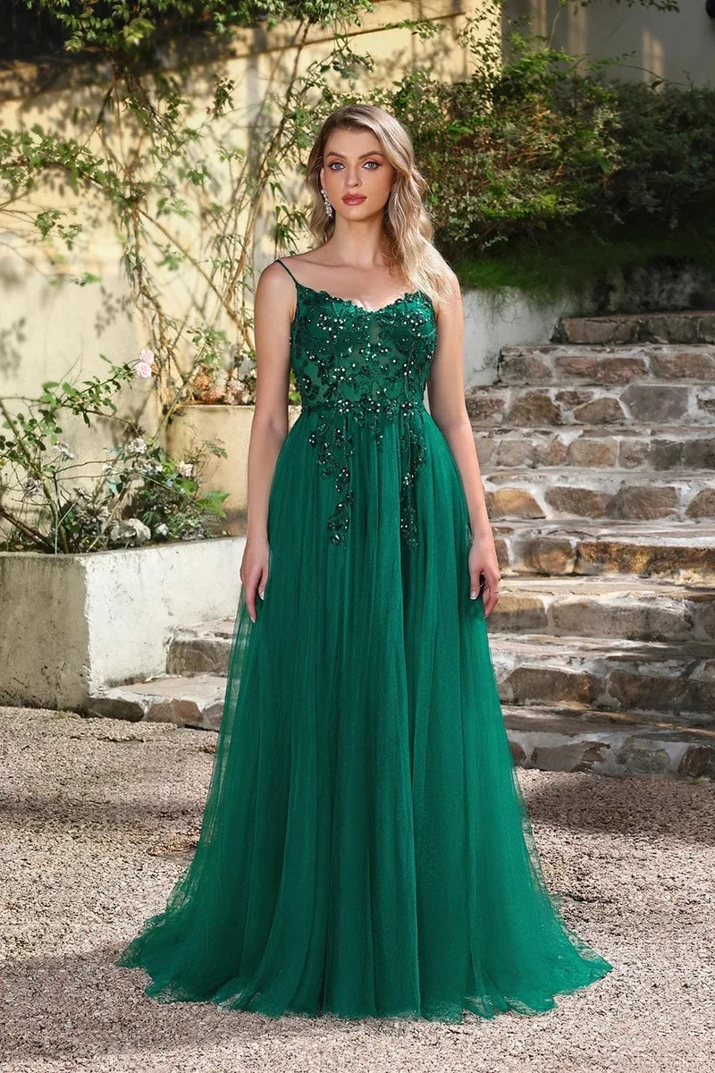 Robe de bal chic longue dos nu