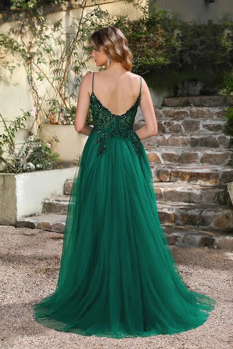 Robe de bal chic longue dos nu