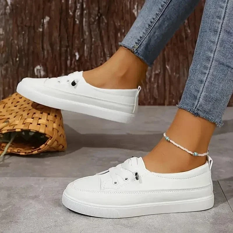 Baskets blanches chic